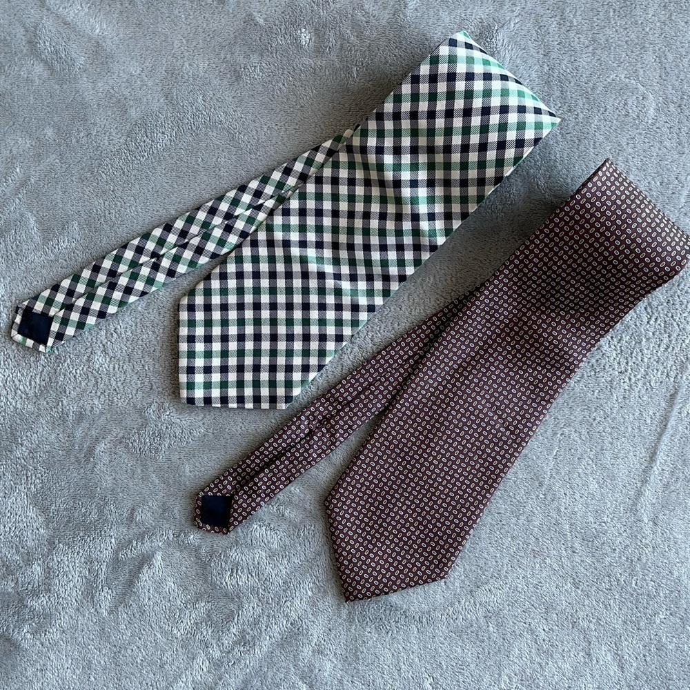 Brooks Brothers Makers Men's Silk Tie Green Brown
